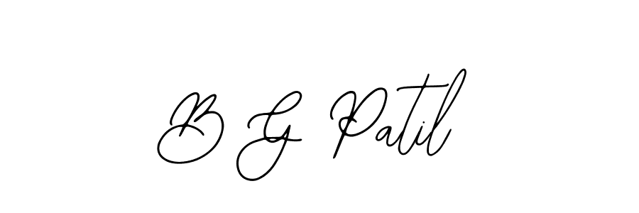 Use a signature maker to create a handwritten signature online. With this signature software, you can design (Bearetta-2O07w) your own signature for name B G Patil. B G Patil signature style 12 images and pictures png