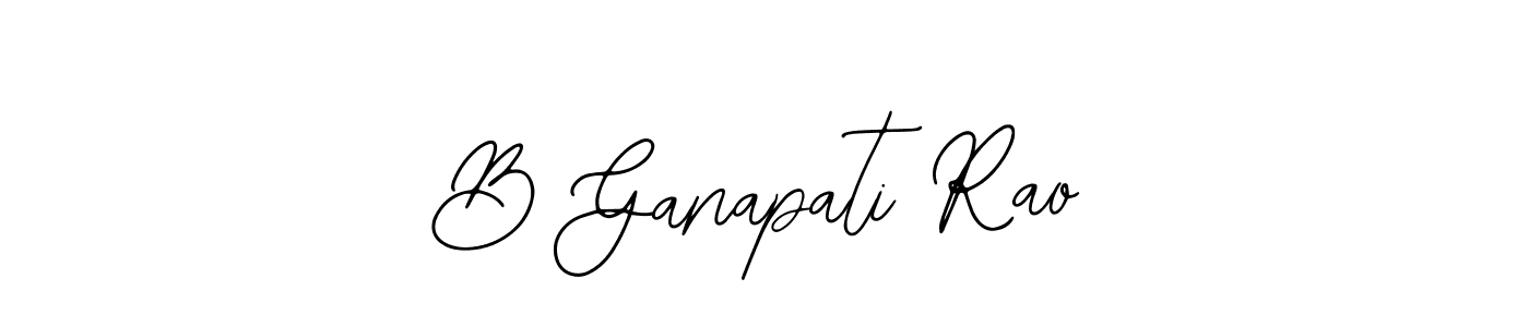 if you are searching for the best signature style for your name B Ganapati Rao. so please give up your signature search. here we have designed multiple signature styles  using Bearetta-2O07w. B Ganapati Rao signature style 12 images and pictures png