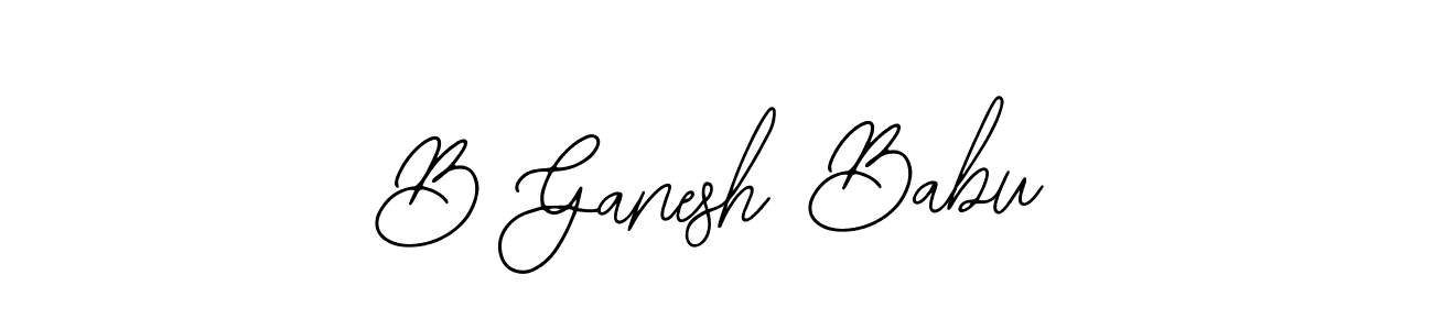How to make B Ganesh Babu signature? Bearetta-2O07w is a professional autograph style. Create handwritten signature for B Ganesh Babu name. B Ganesh Babu signature style 12 images and pictures png