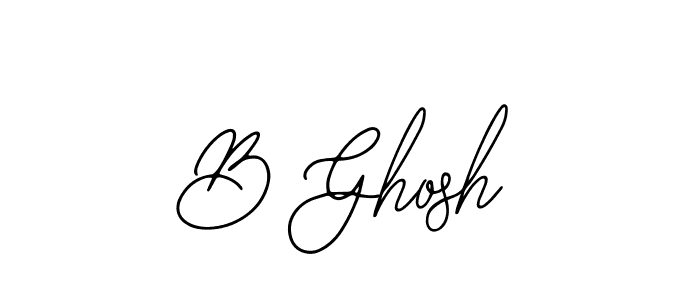 B Ghosh stylish signature style. Best Handwritten Sign (Bearetta-2O07w) for my name. Handwritten Signature Collection Ideas for my name B Ghosh. B Ghosh signature style 12 images and pictures png