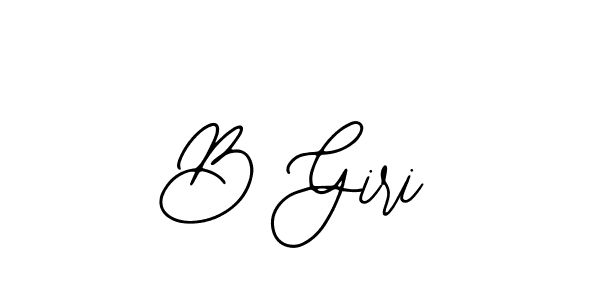 How to make B Giri name signature. Use Bearetta-2O07w style for creating short signs online. This is the latest handwritten sign. B Giri signature style 12 images and pictures png