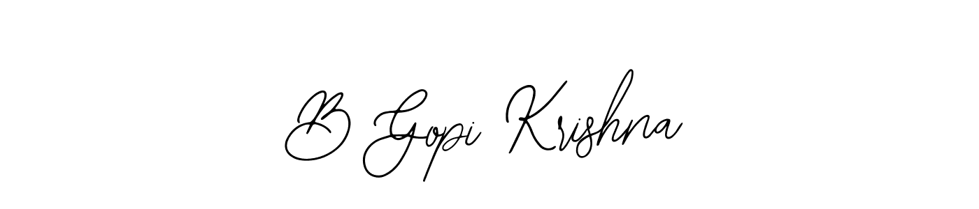 The best way (Bearetta-2O07w) to make a short signature is to pick only two or three words in your name. The name B Gopi Krishna include a total of six letters. For converting this name. B Gopi Krishna signature style 12 images and pictures png