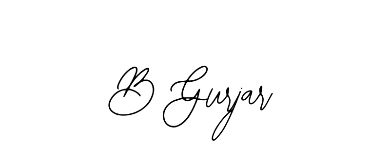 Also we have B Gurjar name is the best signature style. Create professional handwritten signature collection using Bearetta-2O07w autograph style. B Gurjar signature style 12 images and pictures png