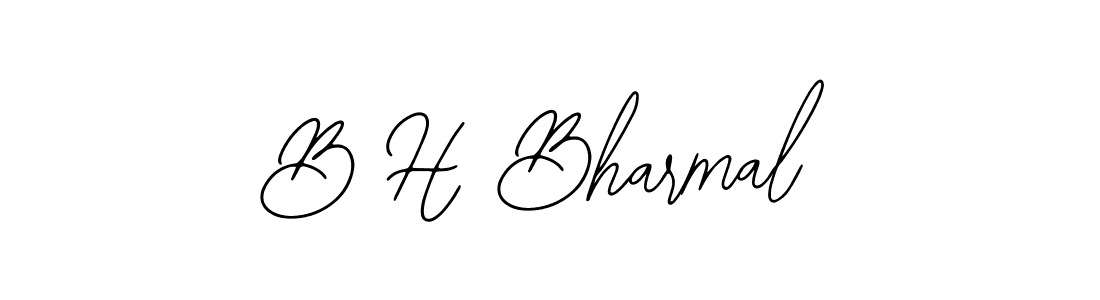 Design your own signature with our free online signature maker. With this signature software, you can create a handwritten (Bearetta-2O07w) signature for name B H Bharmal. B H Bharmal signature style 12 images and pictures png