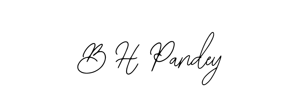 if you are searching for the best signature style for your name B H Pandey. so please give up your signature search. here we have designed multiple signature styles  using Bearetta-2O07w. B H Pandey signature style 12 images and pictures png