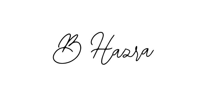 You should practise on your own different ways (Bearetta-2O07w) to write your name (B Hazra) in signature. don't let someone else do it for you. B Hazra signature style 12 images and pictures png