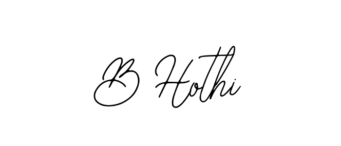 The best way (Bearetta-2O07w) to make a short signature is to pick only two or three words in your name. The name B Hothi include a total of six letters. For converting this name. B Hothi signature style 12 images and pictures png