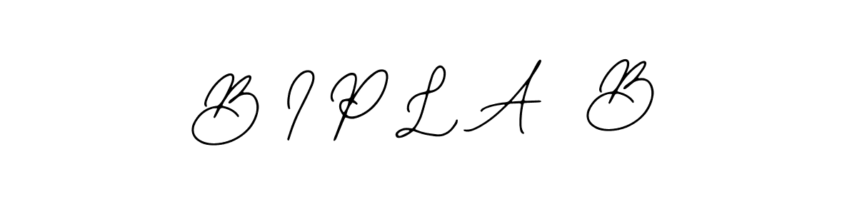 Create a beautiful signature design for name B I P L A  B. With this signature (Bearetta-2O07w) fonts, you can make a handwritten signature for free. B I P L A  B signature style 12 images and pictures png