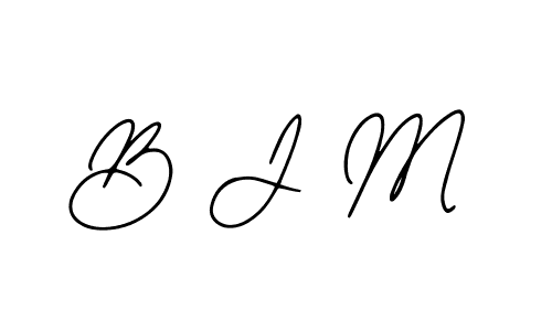 Also we have B J M name is the best signature style. Create professional handwritten signature collection using Bearetta-2O07w autograph style. B J M signature style 12 images and pictures png