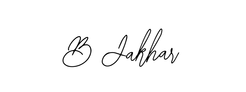 Create a beautiful signature design for name B Jakhar. With this signature (Bearetta-2O07w) fonts, you can make a handwritten signature for free. B Jakhar signature style 12 images and pictures png