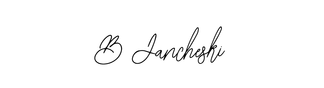 Create a beautiful signature design for name B Jancheski. With this signature (Bearetta-2O07w) fonts, you can make a handwritten signature for free. B Jancheski signature style 12 images and pictures png