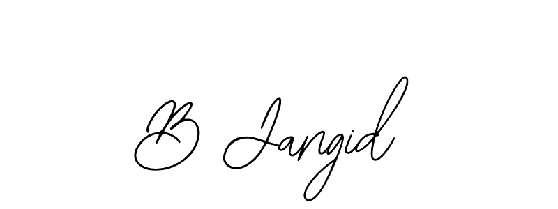 B Jangid stylish signature style. Best Handwritten Sign (Bearetta-2O07w) for my name. Handwritten Signature Collection Ideas for my name B Jangid. B Jangid signature style 12 images and pictures png