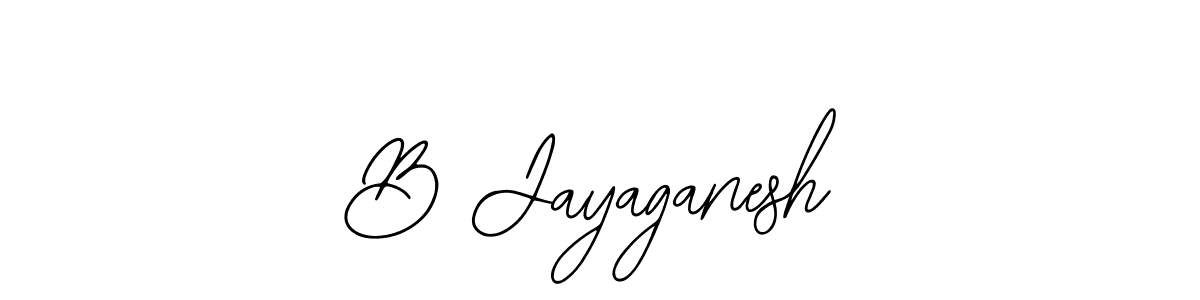 Design your own signature with our free online signature maker. With this signature software, you can create a handwritten (Bearetta-2O07w) signature for name B Jayaganesh. B Jayaganesh signature style 12 images and pictures png