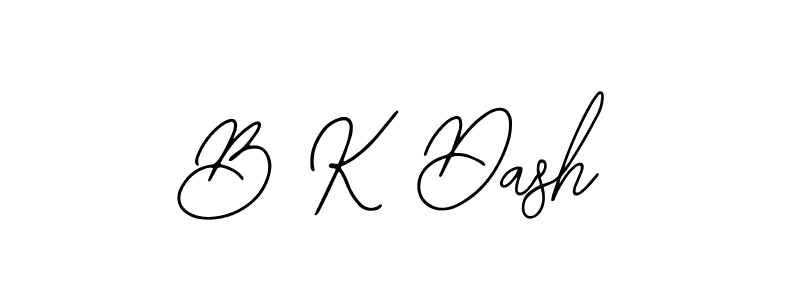 Make a beautiful signature design for name B K Dash. With this signature (Bearetta-2O07w) style, you can create a handwritten signature for free. B K Dash signature style 12 images and pictures png