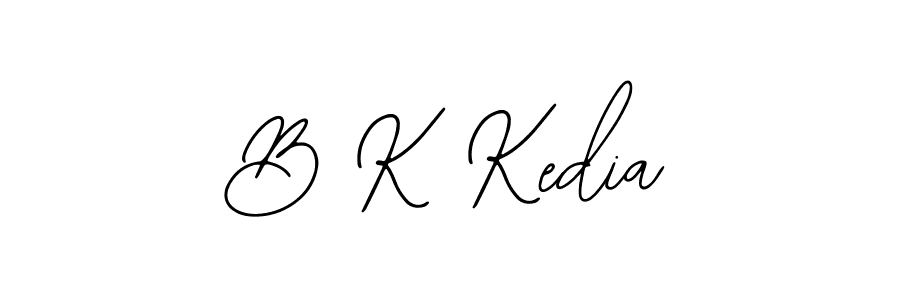 Also we have B K Kedia name is the best signature style. Create professional handwritten signature collection using Bearetta-2O07w autograph style. B K Kedia signature style 12 images and pictures png