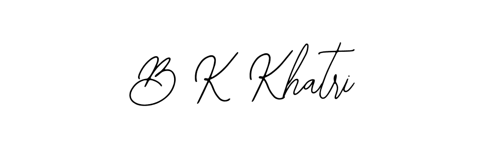 Use a signature maker to create a handwritten signature online. With this signature software, you can design (Bearetta-2O07w) your own signature for name B K Khatri. B K Khatri signature style 12 images and pictures png