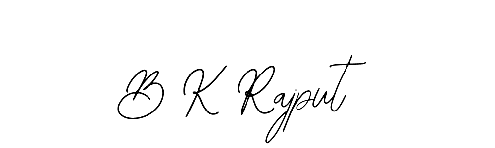 The best way (Bearetta-2O07w) to make a short signature is to pick only two or three words in your name. The name B K Rajput include a total of six letters. For converting this name. B K Rajput signature style 12 images and pictures png