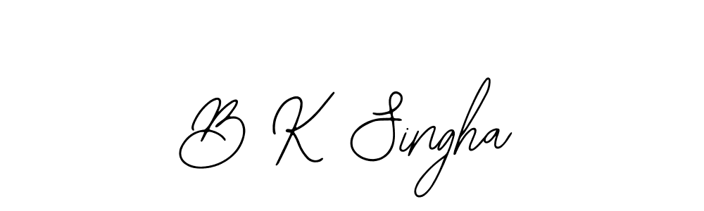 Use a signature maker to create a handwritten signature online. With this signature software, you can design (Bearetta-2O07w) your own signature for name B K Singha. B K Singha signature style 12 images and pictures png