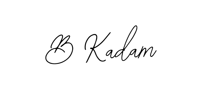 Create a beautiful signature design for name B Kadam. With this signature (Bearetta-2O07w) fonts, you can make a handwritten signature for free. B Kadam signature style 12 images and pictures png