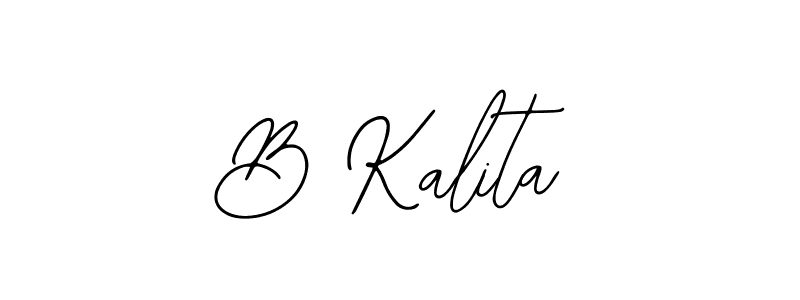 Also we have B Kalita name is the best signature style. Create professional handwritten signature collection using Bearetta-2O07w autograph style. B Kalita signature style 12 images and pictures png