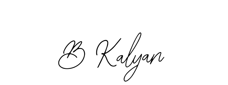 How to make B Kalyan name signature. Use Bearetta-2O07w style for creating short signs online. This is the latest handwritten sign. B Kalyan signature style 12 images and pictures png