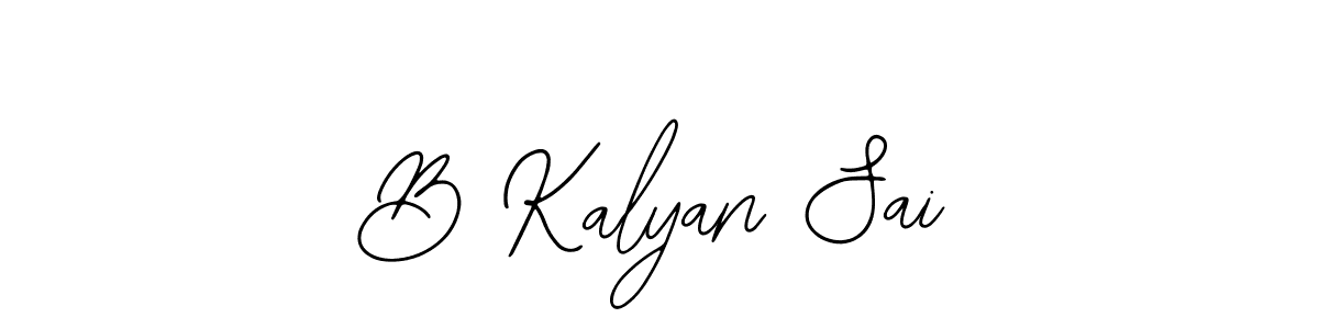 Design your own signature with our free online signature maker. With this signature software, you can create a handwritten (Bearetta-2O07w) signature for name B Kalyan Sai. B Kalyan Sai signature style 12 images and pictures png