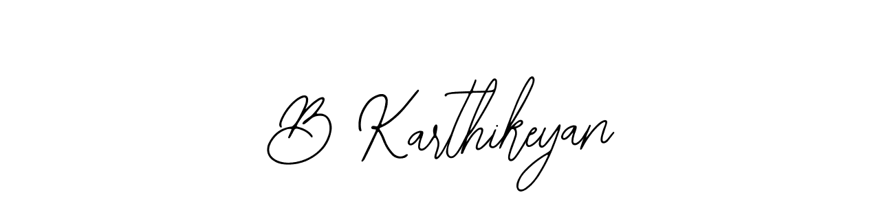 Make a beautiful signature design for name B Karthikeyan. With this signature (Bearetta-2O07w) style, you can create a handwritten signature for free. B Karthikeyan signature style 12 images and pictures png