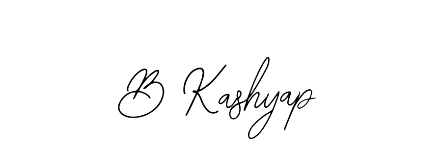 Make a beautiful signature design for name B Kashyap. With this signature (Bearetta-2O07w) style, you can create a handwritten signature for free. B Kashyap signature style 12 images and pictures png