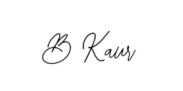 Make a beautiful signature design for name B Kaur. With this signature (Bearetta-2O07w) style, you can create a handwritten signature for free. B Kaur signature style 12 images and pictures png