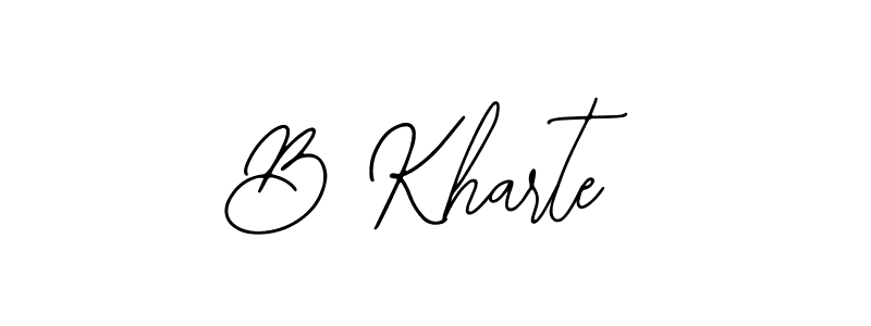 You can use this online signature creator to create a handwritten signature for the name B Kharte. This is the best online autograph maker. B Kharte signature style 12 images and pictures png