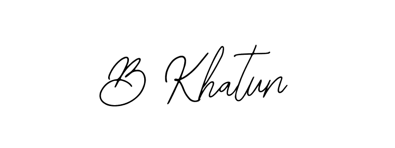 You can use this online signature creator to create a handwritten signature for the name B Khatun. This is the best online autograph maker. B Khatun signature style 12 images and pictures png