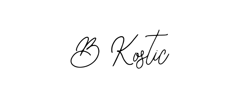 Make a beautiful signature design for name B Kostic. Use this online signature maker to create a handwritten signature for free. B Kostic signature style 12 images and pictures png