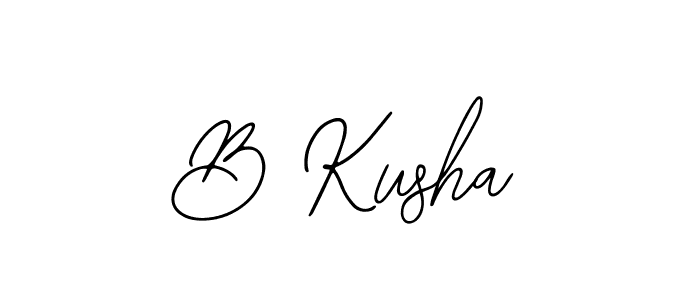 How to Draw B Kusha signature style? Bearetta-2O07w is a latest design signature styles for name B Kusha. B Kusha signature style 12 images and pictures png