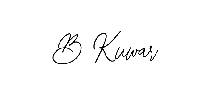 Design your own signature with our free online signature maker. With this signature software, you can create a handwritten (Bearetta-2O07w) signature for name B Kuwar. B Kuwar signature style 12 images and pictures png