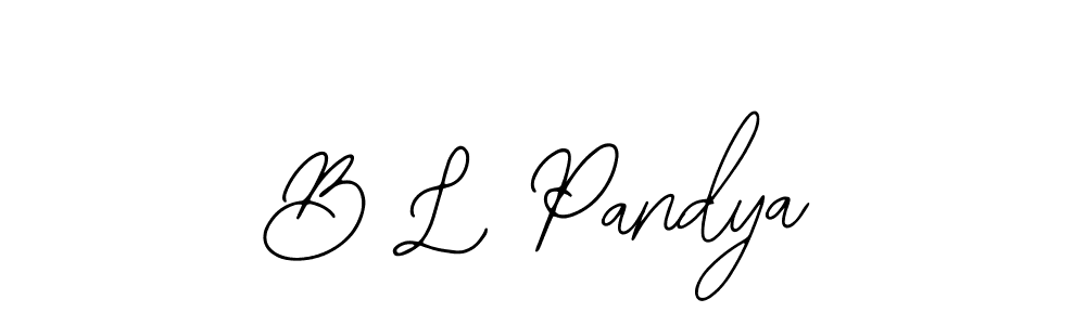 How to make B L Pandya signature? Bearetta-2O07w is a professional autograph style. Create handwritten signature for B L Pandya name. B L Pandya signature style 12 images and pictures png