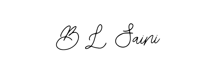 B L Saini stylish signature style. Best Handwritten Sign (Bearetta-2O07w) for my name. Handwritten Signature Collection Ideas for my name B L Saini. B L Saini signature style 12 images and pictures png