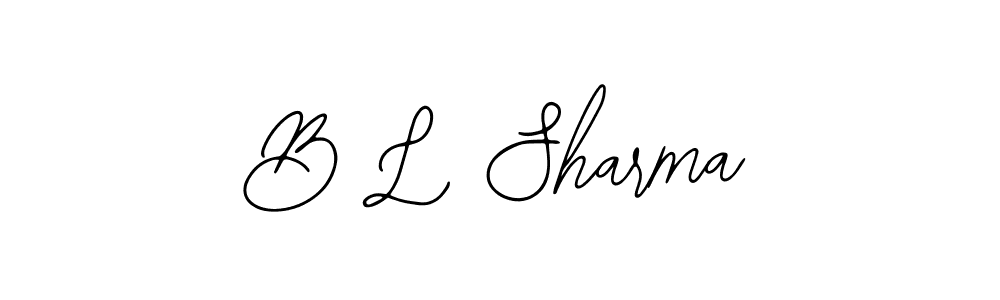 Also You can easily find your signature by using the search form. We will create B L Sharma name handwritten signature images for you free of cost using Bearetta-2O07w sign style. B L Sharma signature style 12 images and pictures png