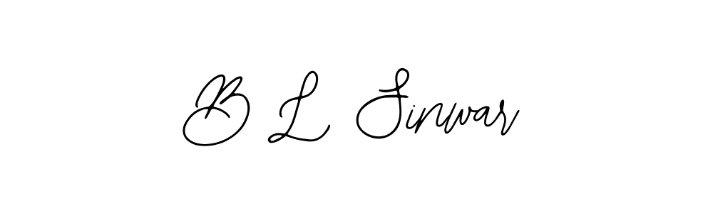 B L Sinwar stylish signature style. Best Handwritten Sign (Bearetta-2O07w) for my name. Handwritten Signature Collection Ideas for my name B L Sinwar. B L Sinwar signature style 12 images and pictures png