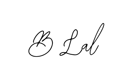 Use a signature maker to create a handwritten signature online. With this signature software, you can design (Bearetta-2O07w) your own signature for name B Lal. B Lal signature style 12 images and pictures png