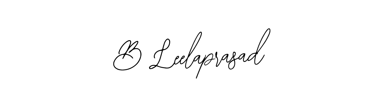 The best way (Bearetta-2O07w) to make a short signature is to pick only two or three words in your name. The name B Leelaprasad include a total of six letters. For converting this name. B Leelaprasad signature style 12 images and pictures png