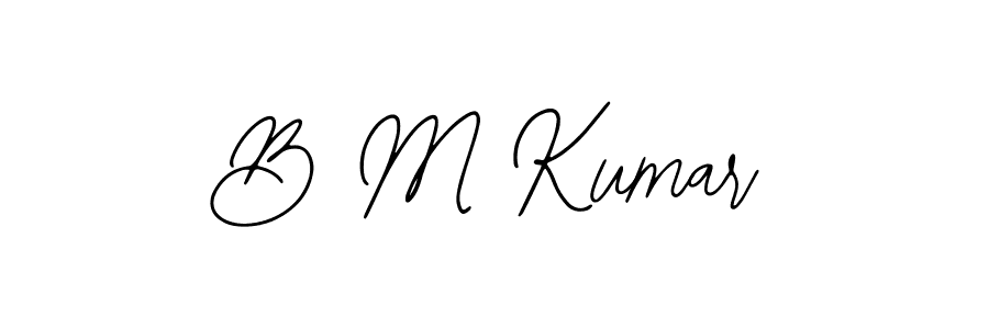 Also we have B M Kumar name is the best signature style. Create professional handwritten signature collection using Bearetta-2O07w autograph style. B M Kumar signature style 12 images and pictures png