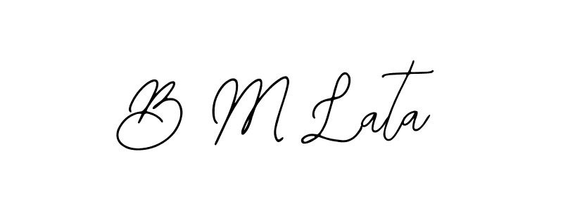 Also we have B M Lata name is the best signature style. Create professional handwritten signature collection using Bearetta-2O07w autograph style. B M Lata signature style 12 images and pictures png