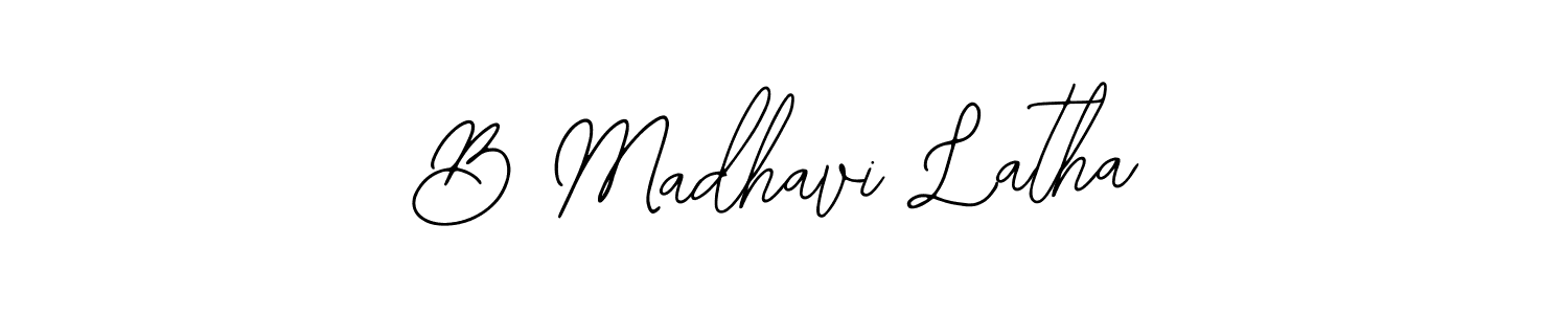 How to make B Madhavi Latha signature? Bearetta-2O07w is a professional autograph style. Create handwritten signature for B Madhavi Latha name. B Madhavi Latha signature style 12 images and pictures png