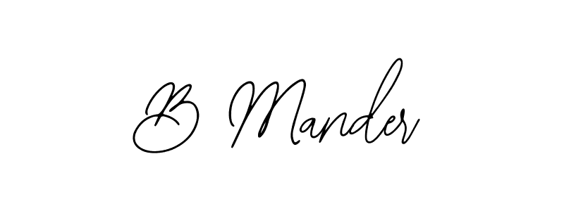 This is the best signature style for the B Mander name. Also you like these signature font (Bearetta-2O07w). Mix name signature. B Mander signature style 12 images and pictures png