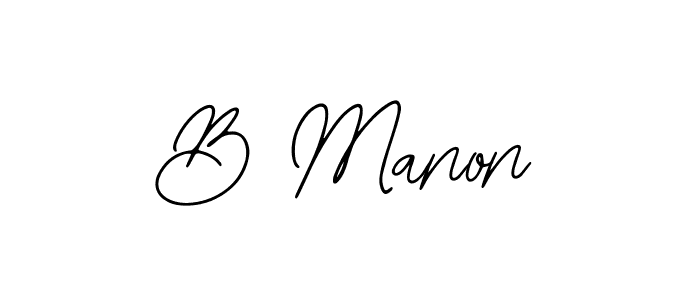 Use a signature maker to create a handwritten signature online. With this signature software, you can design (Bearetta-2O07w) your own signature for name B Manon. B Manon signature style 12 images and pictures png