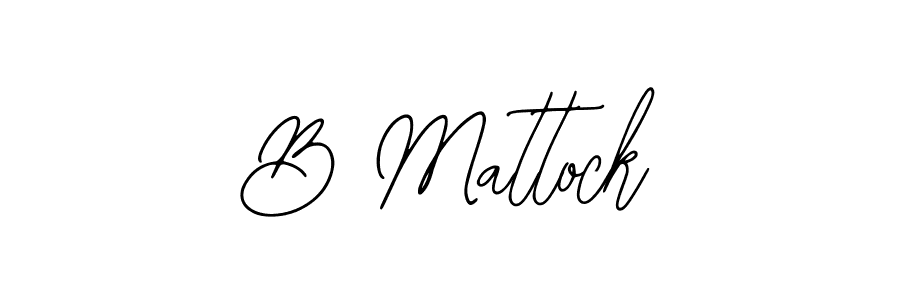 Also we have B Mattock name is the best signature style. Create professional handwritten signature collection using Bearetta-2O07w autograph style. B Mattock signature style 12 images and pictures png