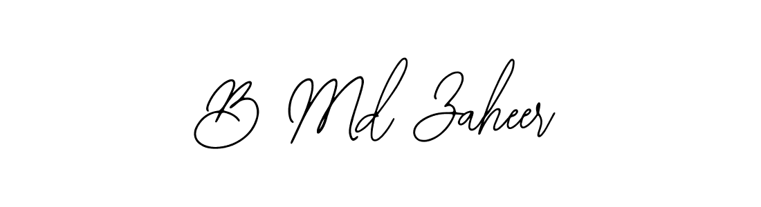 Make a beautiful signature design for name B Md Zaheer. Use this online signature maker to create a handwritten signature for free. B Md Zaheer signature style 12 images and pictures png