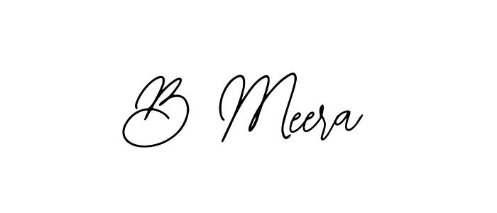 Also we have B Meera name is the best signature style. Create professional handwritten signature collection using Bearetta-2O07w autograph style. B Meera signature style 12 images and pictures png