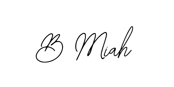 Make a beautiful signature design for name B Miah. With this signature (Bearetta-2O07w) style, you can create a handwritten signature for free. B Miah signature style 12 images and pictures png