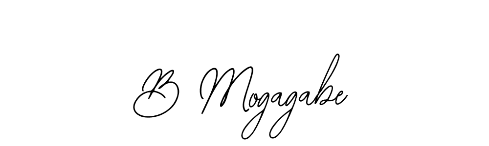 Make a beautiful signature design for name B Mogagabe. With this signature (Bearetta-2O07w) style, you can create a handwritten signature for free. B Mogagabe signature style 12 images and pictures png